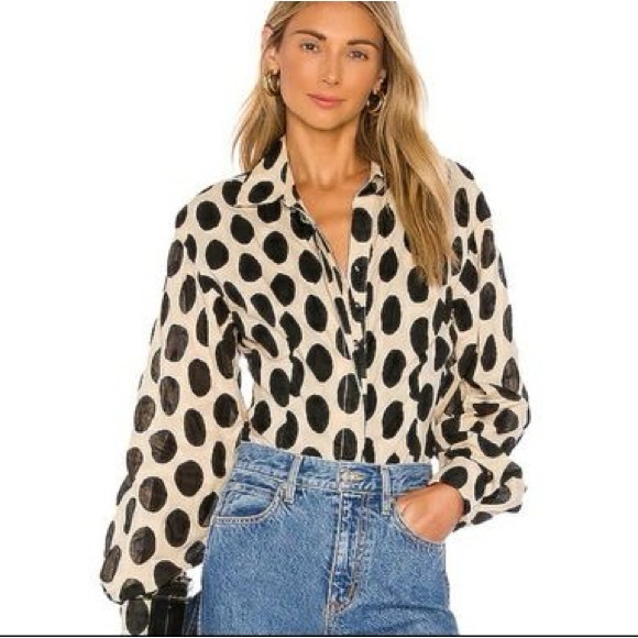 LPA Polka Dot Top Size S - Picture 1 of 11